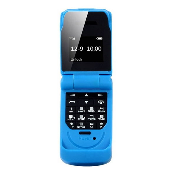 Mini teléfono móvil con tapa, pantalla de 0,66 pulgadas, marcador Bluetooth, el teléfono móvil más pequeño