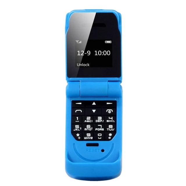 Mini teléfono móvil con tapa, pantalla de 0,66 pulgadas, marcador Bluetooth, el teléfono móvil más pequeño