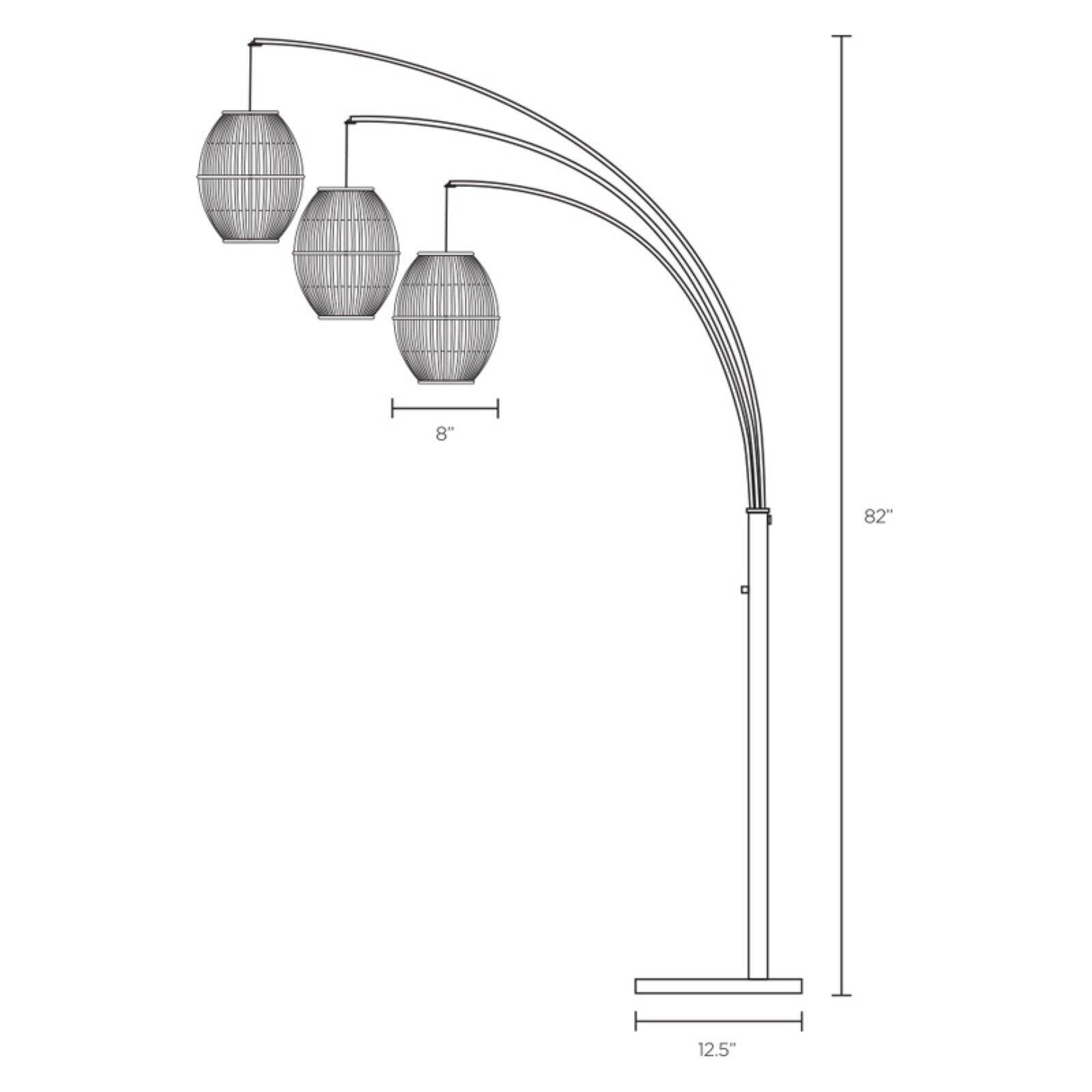 Adesso Maui 4026 Arc Lamp Antique Bronze Walmart
