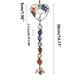 thumbnail image 2 of Colgante de cristal de 7 chakras tejido a mano | Adorno decorativo colgante de piedras preciosas | Decoración para equilibrar los chakras en el hogar, sala de estar, dormitorio, 2 of 2