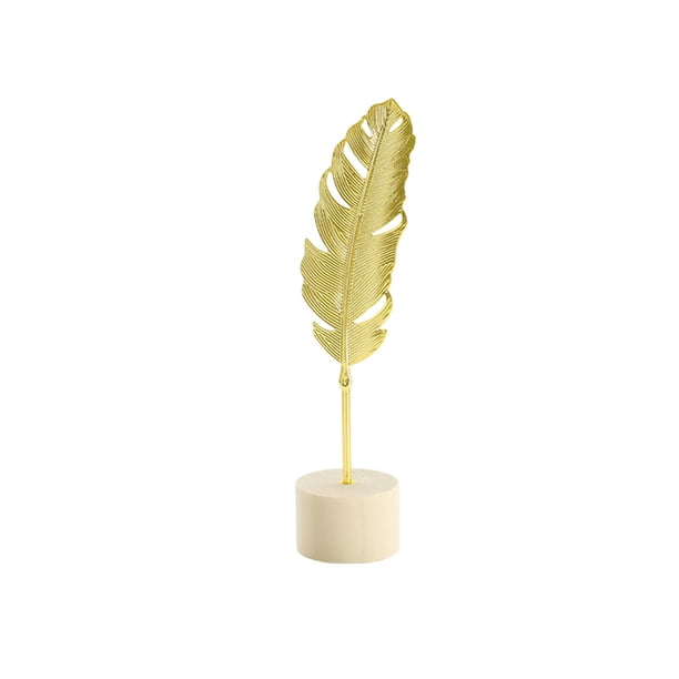 Adornos metálicos de hojas ligeras para el salón, armario de vinos, decoración de escritorio y manualidades