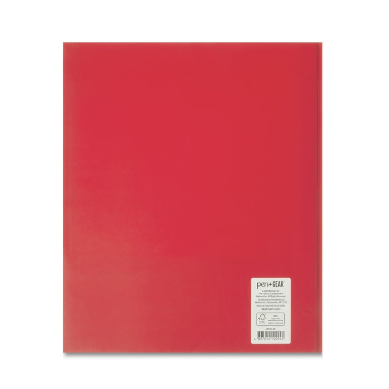 Grafoplás Red Cardboard Project Folder Folio - Lined Organizer For Documents