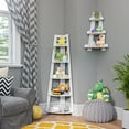 thumbnail image 7 of RiverRidge Kids 5-Tier Corner Ladder Playroom Display Bookshelf Organizer- White, 7 of 7