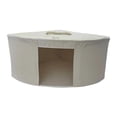 thumbnail image 2 of Cesta de almacenamiento de esquina triangular, contenedor portátil para ropa de interior, ideal para el dormitorio. 38cmx38cmx23cm Beige, 2 of 9