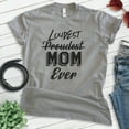 thumbnail image 2 of Proudest Loudest Mom Ever Shirt, Unisex Women's Shirt, Mom Shirt, New Mom Shirt, Mommy Shirt, Dark Heather Gray, X-Large, 2 of 6