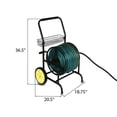 thumbnail image 6 of Heavy Duty Hose Cart with Wheels – Garden Hose Holder, Hose Reels for Outside, Metal Hose Reel Cart, 200ft Capacity, 6 of 7