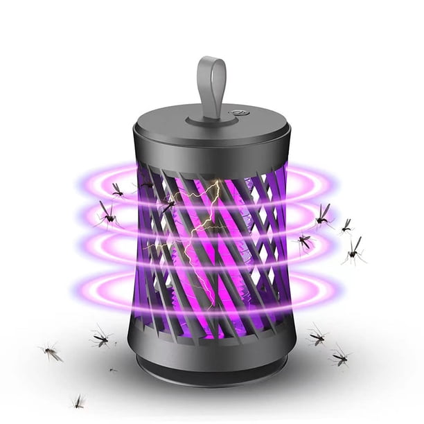 Asesino de insectos, lámpara para mosquitos de interior, matamoscas eléctrico, lámpara UV, trampa antimosquitos para insectos de interior, sin productos químicos tóxicos, inodoro, silencioso, para el hogar, cocina, oficina JM