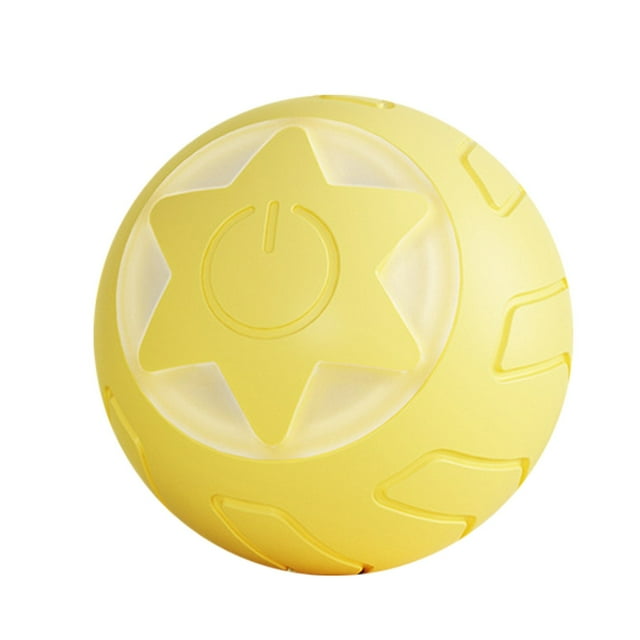 Pet Smart Rolling Cat Toy Teaser with Star Planet Design Silicone ABS for Cat Entertainment
