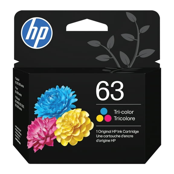 HP 63 Tri-color Ink Cartridge