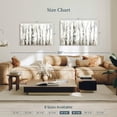 thumbnail image 4 of Elephant Stock Winter Aspen Trunks Neutral Wall Art - Horizontal Canvas Wall Art - Living Room Wall Decor - Nature Canvas - Brown And Beige Decor By Tre Sorelle Studios - 45" x 30", 4 of 8
