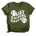 thumbnail image 5 of adviicd Hauts Décontractés pour Femmes T-Shirts à Manches Courtes pour Femmes Col Ras du Cou Amples Décontractés d'Été Basiques T-Shirts Hauts AG,L, 5 of 5
