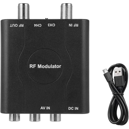 KSRplayer AV to RF / CH3/CH4 Channels Analog to Digital Converter with Accessories Included M61A