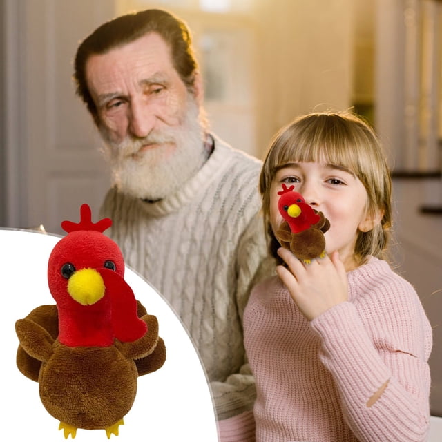 Home Decor,Finger Puppets Turkey Stuffed Puppets + Soft Turkey Finger Puppets for School Performance + Interactive Finger Puppets for Kids + Stuffed Finger Puppets for Learning and Fun Playtime + Tur