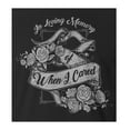 thumbnail image 2 of 9 Crowns Tees In Loving Memory of When I Cared Sarcastic Memorial Graphic Tee (Unisex Black, Medium), 2 of 3