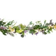 thumbnail image 3 of Northlight Daisy and Mixed Foliage Floral Spring Garland - 5' - Purple, 3 of 6