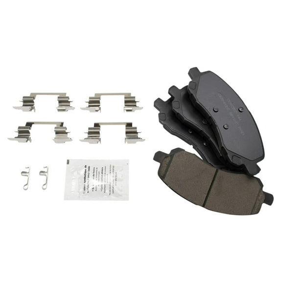 TRQ Front Ceramic Brake Pad Set for Jeep Compass Patriot BFA15093