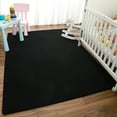 thumbnail image 4 of Noahas Soft Low Pile Rug Modern Area Rugs for Bedroom Living Room,Suitable for Boys Girls Teenagers and Adults with Super Soft Touch , Black , 4' x 6', 4 of 8