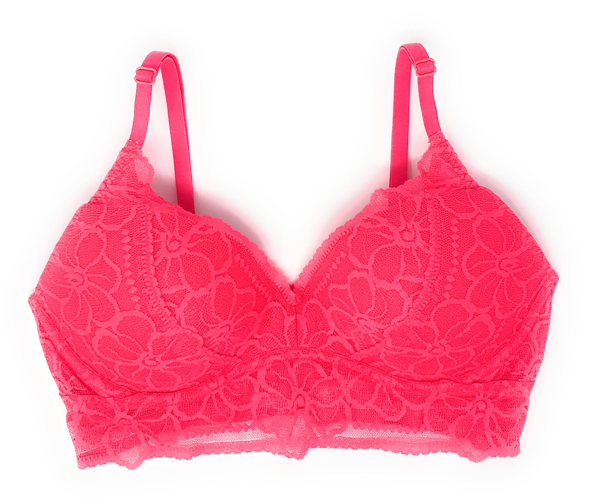 Victoria's Secret Pink Unlined Tropical Lace Halter Bralette Bra