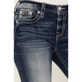 thumbnail image 4 of Miss Me Women's Medium Wash Mid Rise Paisley Embroidered Bootcut Jeans - M9140B 30W x 34L, 4 of 4