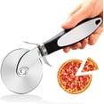 thumbnail image 1 of Cortadora de pizza de alta resistencia, hoja afilada de acero inoxidable con mango antideslizante, cortadora multiusos fácil de limpiar para uso intensivo (garantía de por vida), 1 of 5