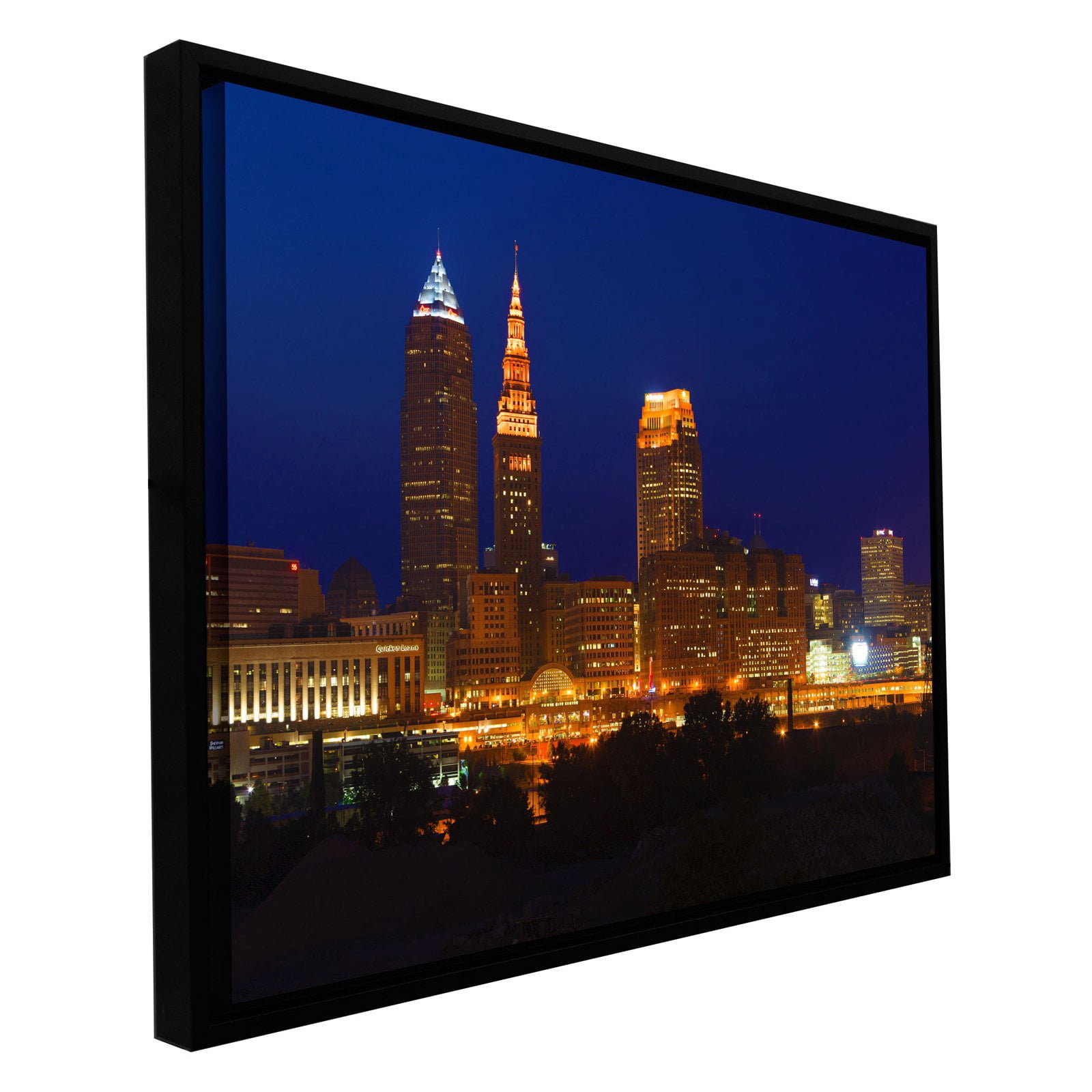 Cody York "Cleveland 15" Floater-Framed Gallery-Wrapped Canvas