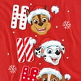 thumbnail image 2 of Paw Patrol Chase Marshall Rubble Christmas Santa Hats Women's Crop Top T-Shirt, Red, Large, 2 of 3