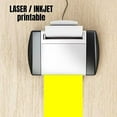 thumbnail image 4 of Fluorescent Neon Yellow Sticker Paper - Shipping Label Full Sheet Adhesive - 8.27 x 11.69 inch A4 Color Sticker Labels for Laser/Inkjet Printers (20 Sheets), 4 of 8