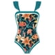 thumbnail image 2 of Traje de baño de una pieza estampado Traje de baño de dos piezas con falda de playa, 2 of 6