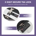 thumbnail image 6 of Front Opening Luggage Set 3 Piece, Hardside Carry on Suitcase with USB Port, Expandable Luggage with Handle Bag Spinner Wheels TSA Lock, 6 of 18