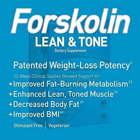 BioGenetic Labs Forskolin Lean & Tone - Weight Loss Pills - Body Toning Formula Fat Burner and Maintenance of Muscle Mass For Men and Women Appetite Suppressant - 60 Capsules - Vegetarian