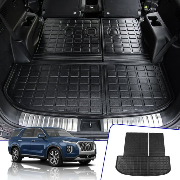 Bomely, Floor Mats, 31.89'' x 27.37'' x 1.38'' Hyundai-Black