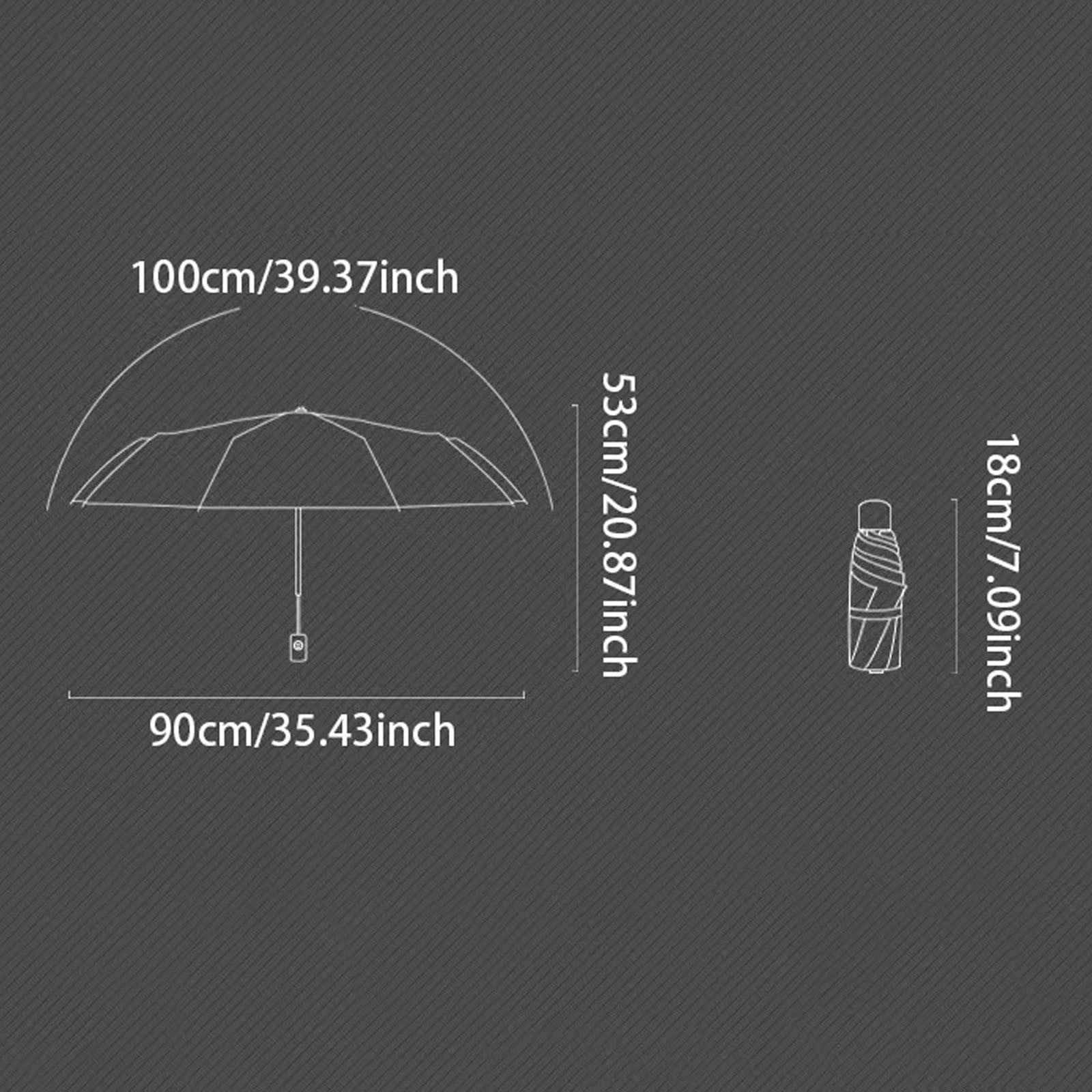 Small Compact UV Umbrella - Travel Size Sun & Rain Umbrella with Case - Tiny Pocket Umbrella for Purse, Backpack & Daily Use (Lightweight, Windproof, Multiple Colors)