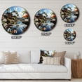 thumbnail image 4 of Designart "Bali Bliss Asian beauty" Asian Oversized Wall Clock, 4 of 5