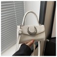 thumbnail image 1 of Bolso bandolera pequeño cuadrado para mujer, estilo coreano, informal, de color sólido, estilo primavera 2025, 1 of 5