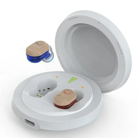 SUWU Hearing Aids, Autiphon Rechargeable Digital Hearing Aids Case for Seniors Adults with Noise Cancelling, Patented Design for Easy Operation, 1 Week Backup Power, U0 Series, Pair, 2025 Version