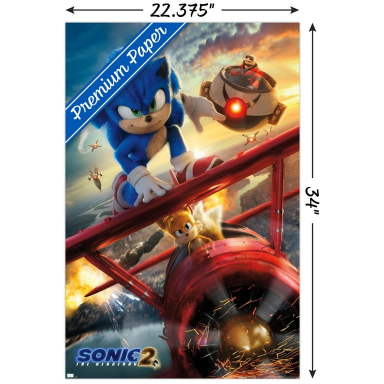 Sonic the Hedgehog 2 - Key Art Wall Poster, 22.375 x 34 