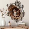 thumbnail image 1 of Mouse Peeking Out From Mouse Hole Decal-Rustic Mouse Hole Wall Sticker Home Decor-kids Room & Nursery Mouse Sticker M838, 1 of 1