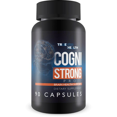 Cogni Strong Pro - Brain Health Support Supplement for Memory Focus Clarity & Mood - Brain Health Supplements for Adults with Ginseng Turmeric Green Tea & Vitamin D - Nootropic Brain Booster