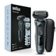 thumbnail image 1 of Afeitadora eléctrica Braun Series 6 6046cs para hombre, para uso en seco y húmedo, recargable, inalámbrica, con base de carga, estuche de viaje y recortador de precisión, color negro, 1 of 5