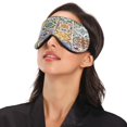 thumbnail image 3 of IAUYY Sleep Mask, Super Soft Eye Masks with Adjustable Strap, Lightweight Comfortable Blindfold,Perfect Blocks Light for Men Women Mosaic Collage Fusion, 3 of 7