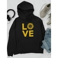 thumbnail image 4 of Love Sunflower Sweatshirt for Women Girls Cute Women Hoodie XX-Large Black, 4 of 6