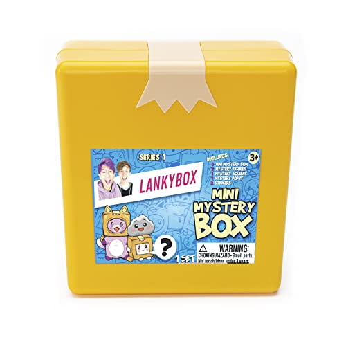 LankyBox Mini Boîte Mystère, pour les Plus Grands Fans, 2 Figurines Mystère, 1 Figurine Squishy, un pop-it, et 3 Autocollants