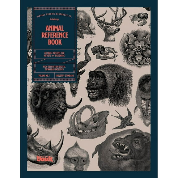 Animal Reference Book for Tattoo Artists, Illustrators and Designers, (Paperback)