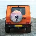 thumbnail image 6 of Pofeuu Mist Sunflower Skull Print Spare Tire Wheel Cover for Car Truck SUV Camper Universal Fit Spare Tire Cover RV Spare Tire Covers-15 inch, 6 of 6