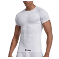 thumbnail image 1 of Playera Bloosom  Licra Deportiva Compresión Correr Manga Corta Gym M Blanco, 1 of 5