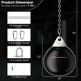 thumbnail image 3 of Goplus 18'' 110Lbs Heavy Water Filled Punching Aqua Training Boxing Bag Home Gym Hook Black, 3 of 10