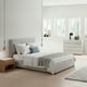 thumbnail image 5 of Ilios Innova | Base de Cama Matrimonial Tapizada en Tela Gris con Cabecera Capitoneada, Estructura de Madera y Somier de Tablillas Resistentes, 5 of 9