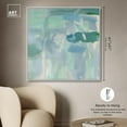 thumbnail image 5 of Lilly Pad Abstract I Canvas Coastal Farmhouse Wall Art by Art Remedy, White Frame, 40" x 40", 5 of 7