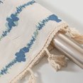 thumbnail image 3 of Baywell Boho Valance Curtain with Tassel Trim - 59 in Length - Semi Sheer Kitchen Valance Bedroom Bathroom Small Window Cafe Curtains - Rod Pocket Farmhouse Short Curtain - 59x17.7in, 3 of 4