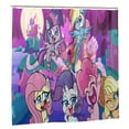 thumbnail image 2 of My Lit-tle Pony Shower Curtains for Bathroom, Shower Curtain Sets for Home Decor Waterproof Fabric Bath Curtain with 12 Hooks 72 x72 Inch, 2 of 8